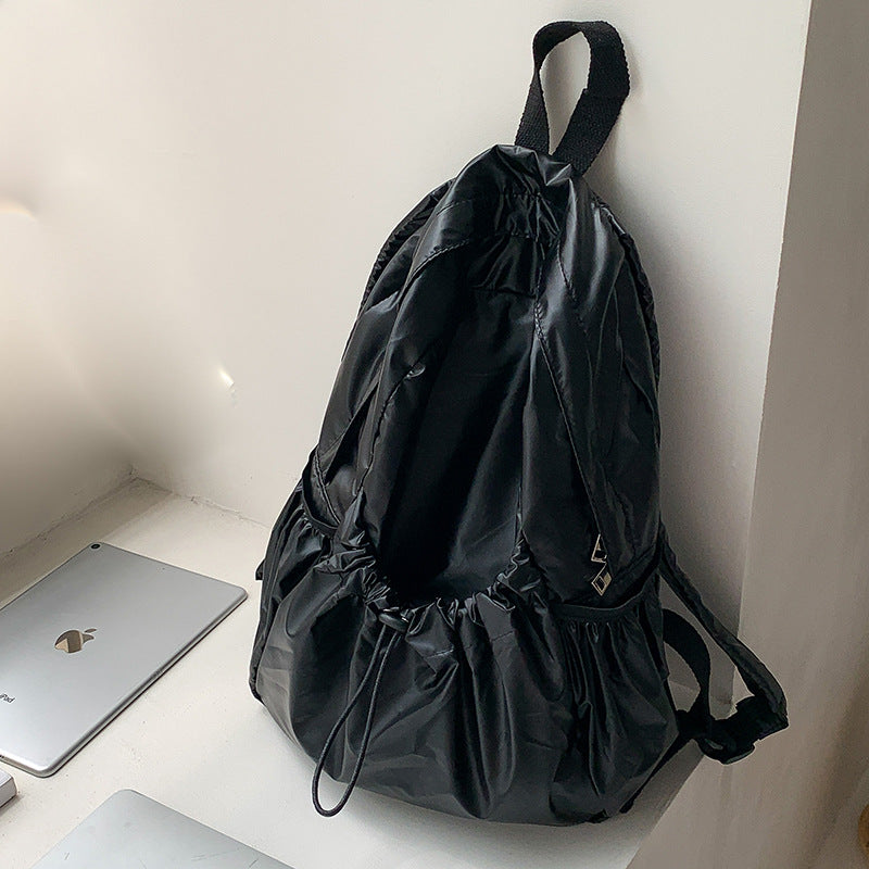 Soft Leather High-grade Sier Korean Niche Backpacks