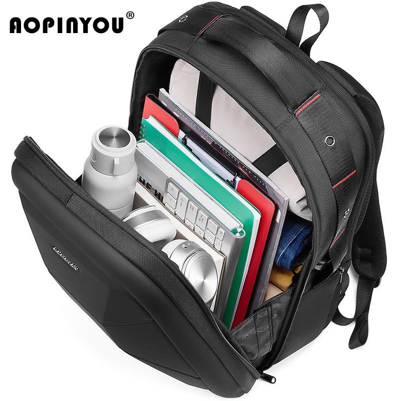 Men's Three-dimensional Large Capacity Hard Shell Computer Backpacks