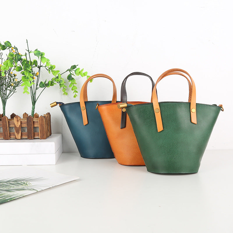 Women's Pretty Soft Leather Retro Commuter Handbags