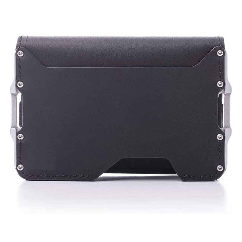 Men's Leather Metal Aluminum Alloy Bank Card Holder