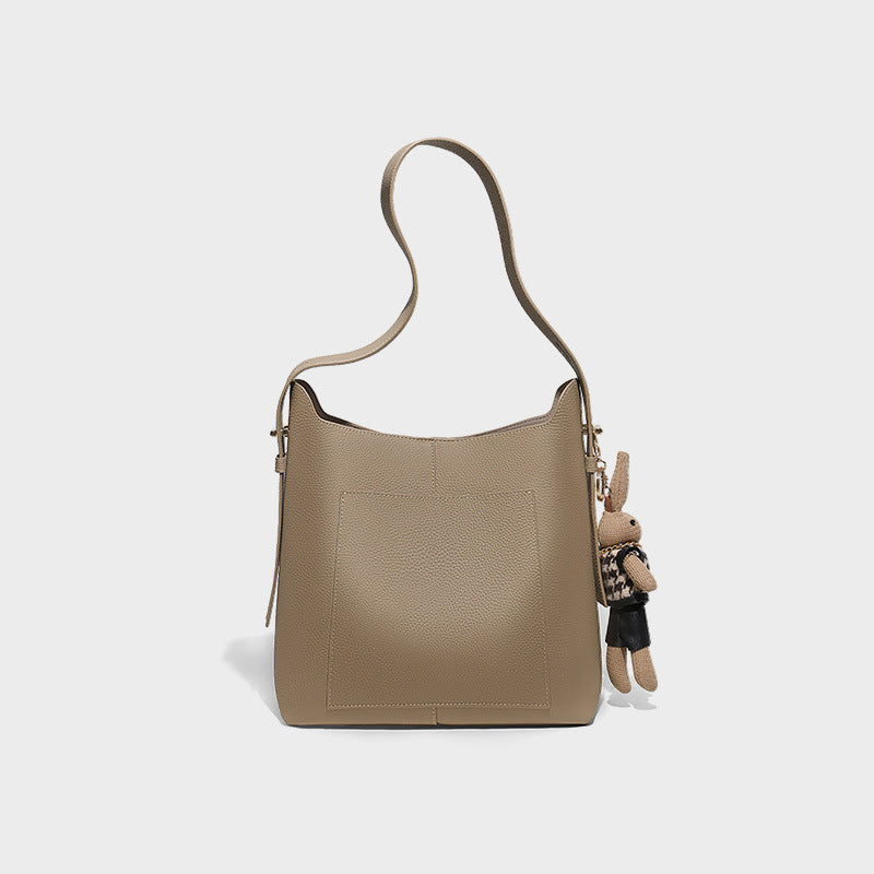 Women's Genuine Leather High-grade Large Capacity Bucket Bags