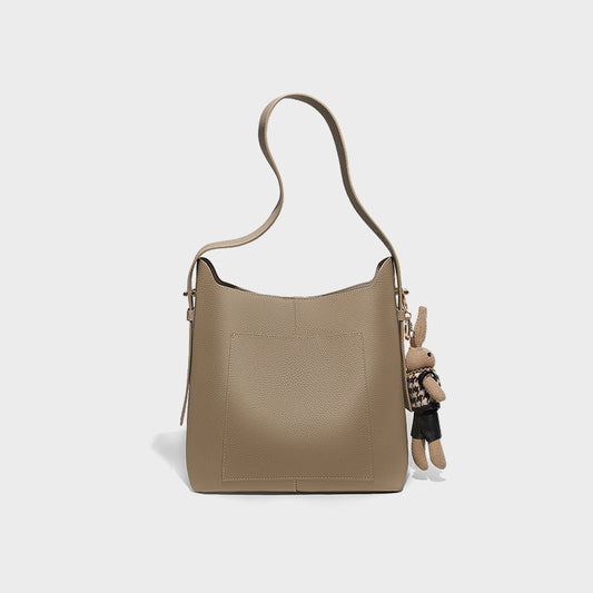 Women's Genuine Leather High-grade Large Capacity Bucket Bags