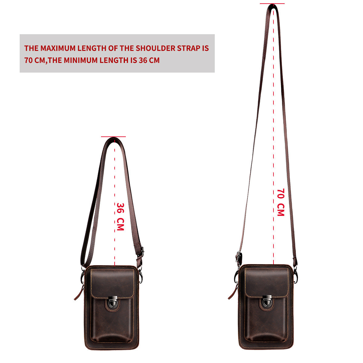 Men's Crazy Horse Leather First Layer Cowhide Men's Messenger Bags