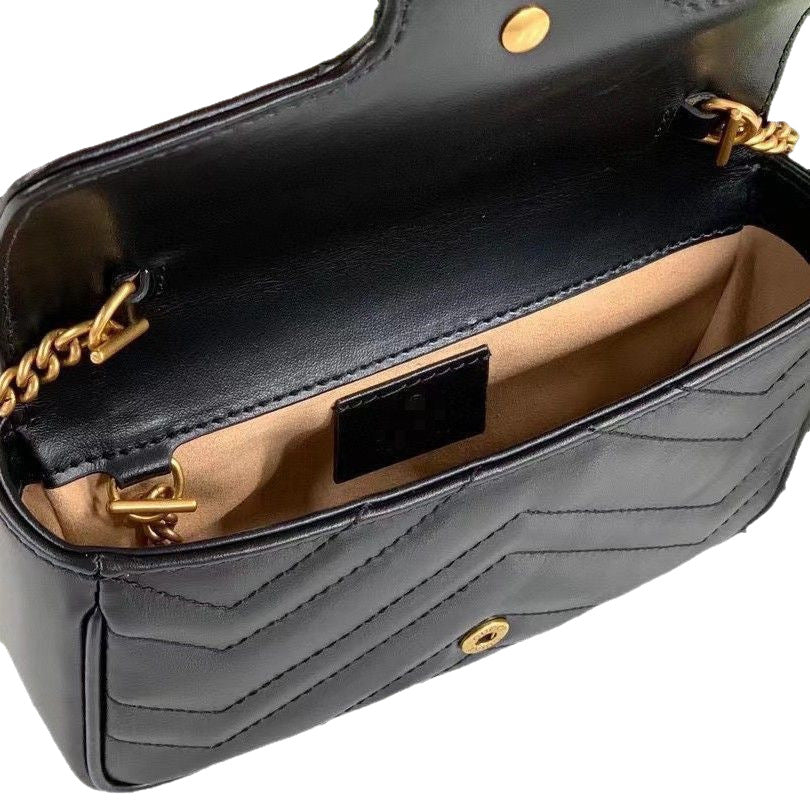 Fashion Mini Ma Meng Layer Leather Crossbody Bags