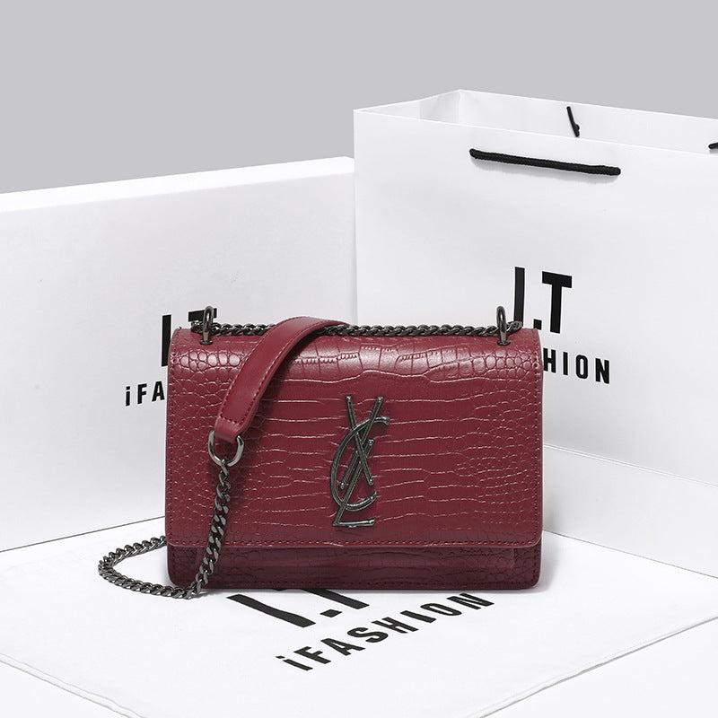 Women's Unique Leather High-grade Chain Tassel Shoulder Bags