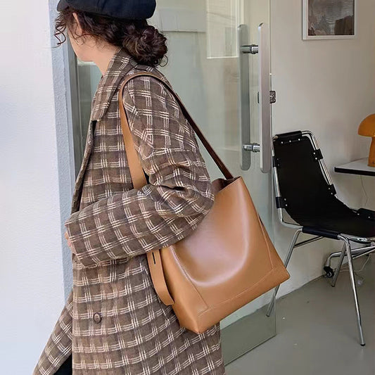 Women's Genuine Leather Versatile Large Capacity Commuter Shoulder Bags