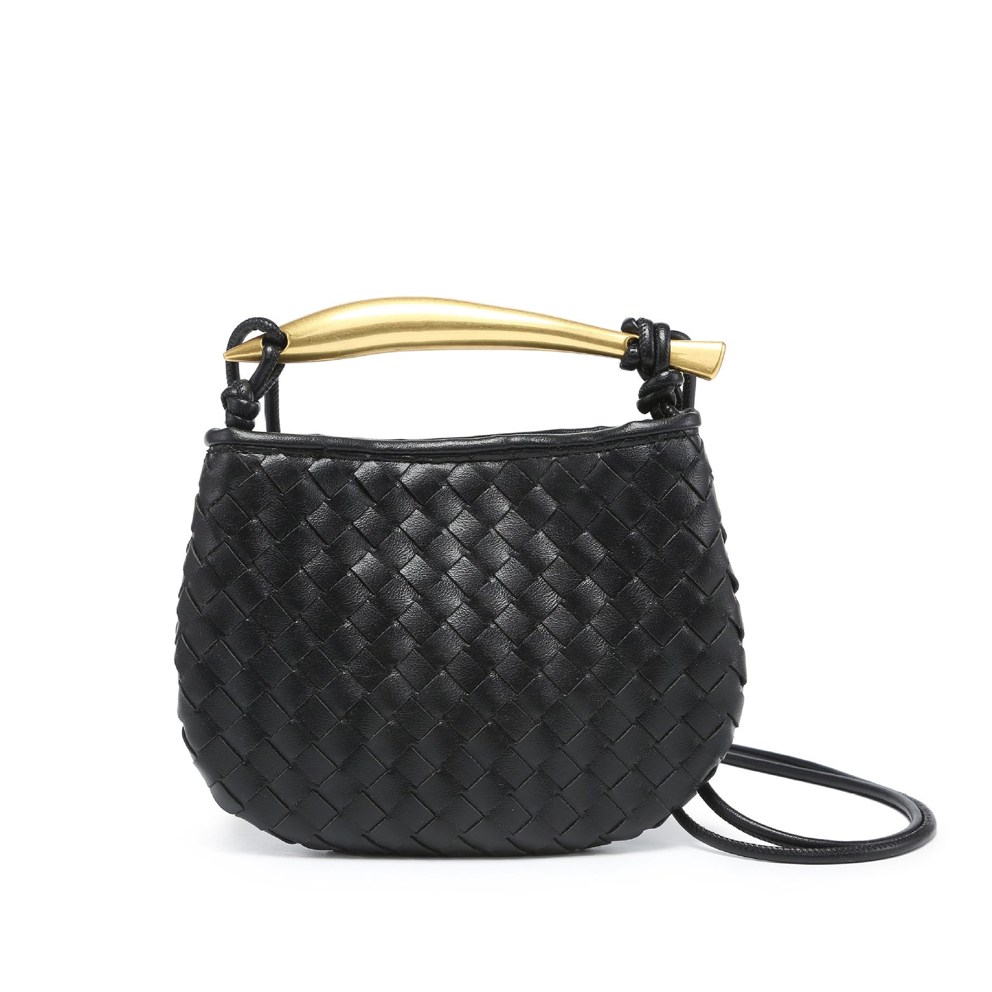 Women's Handmade Woven Fashion Leisure Mini Dumpling Shoulder Bags