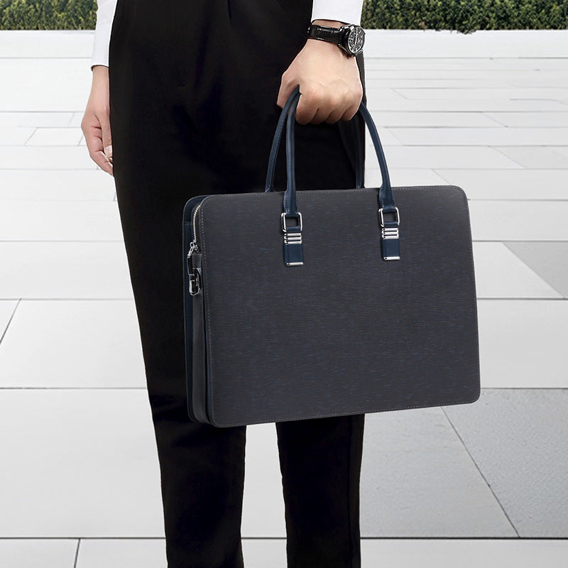 Men's Leather Password Computer Cowhide Business Men's Handbags