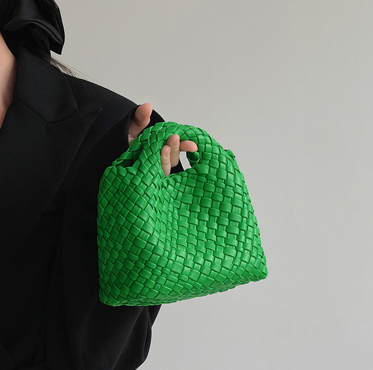 Women's Hand-woven Vegetable Basket Portable Chain Small Square Bags