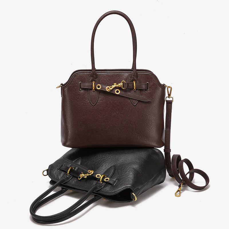 Women's Genuine Leather Fashion Senior Hand Shoulder Bags