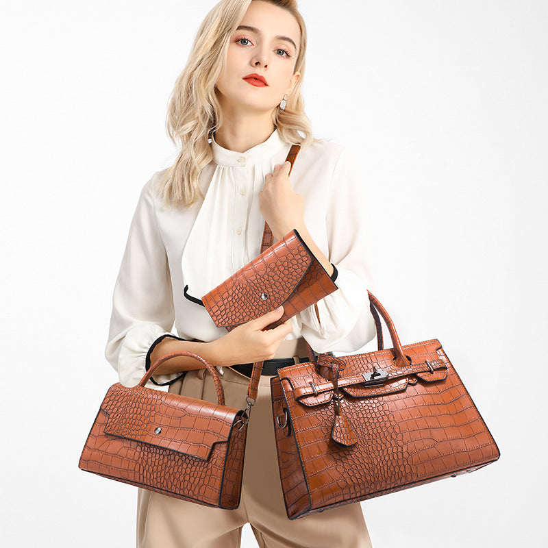 Print Fashion Trend Large Capacity Three-piece Handbags