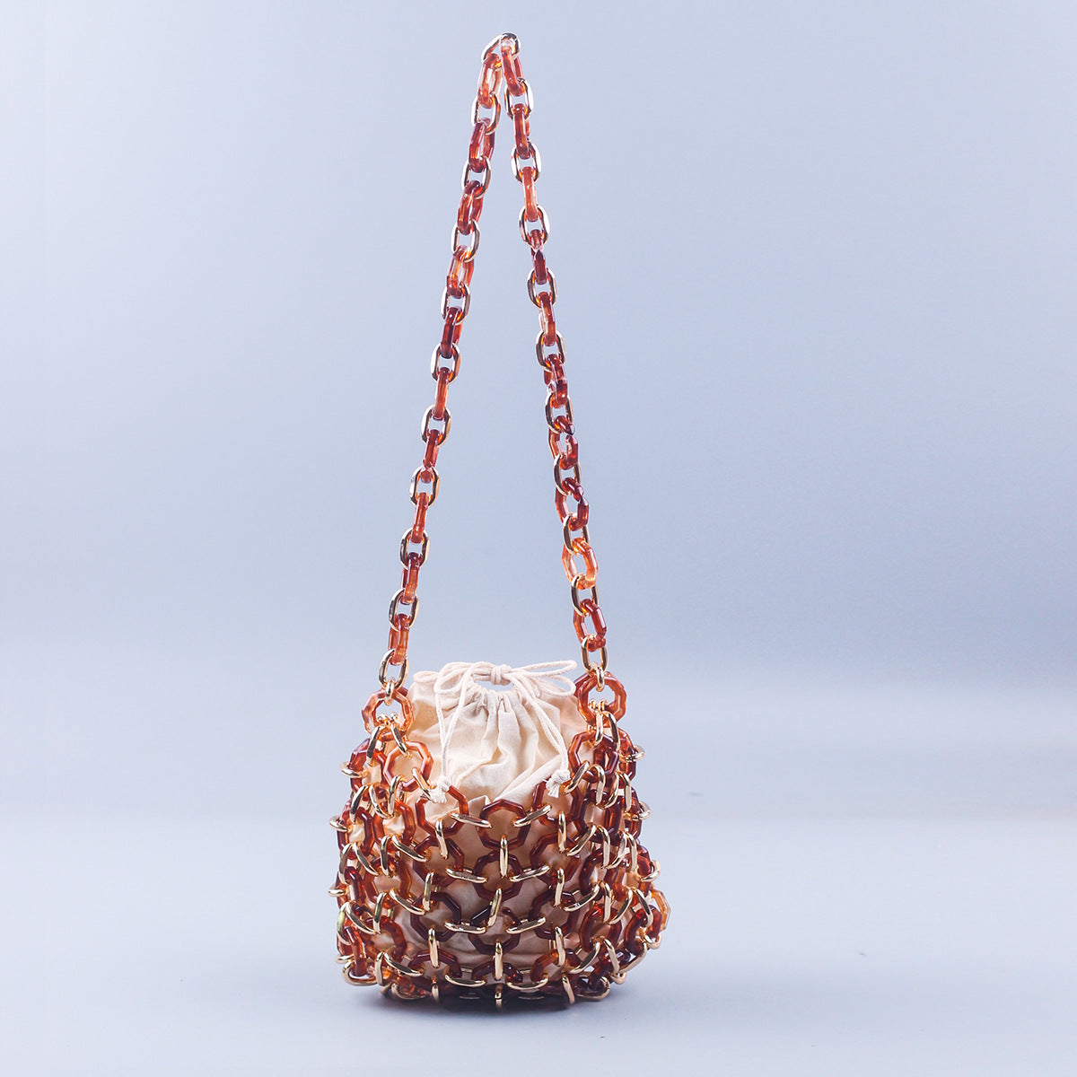 Niche Retro Style Dignified Hollow Hand-woven Shoulder Bags