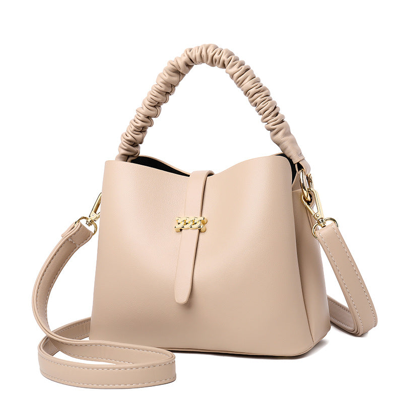 Women's Trendy Korean Style Niche Texture Soft Handbags