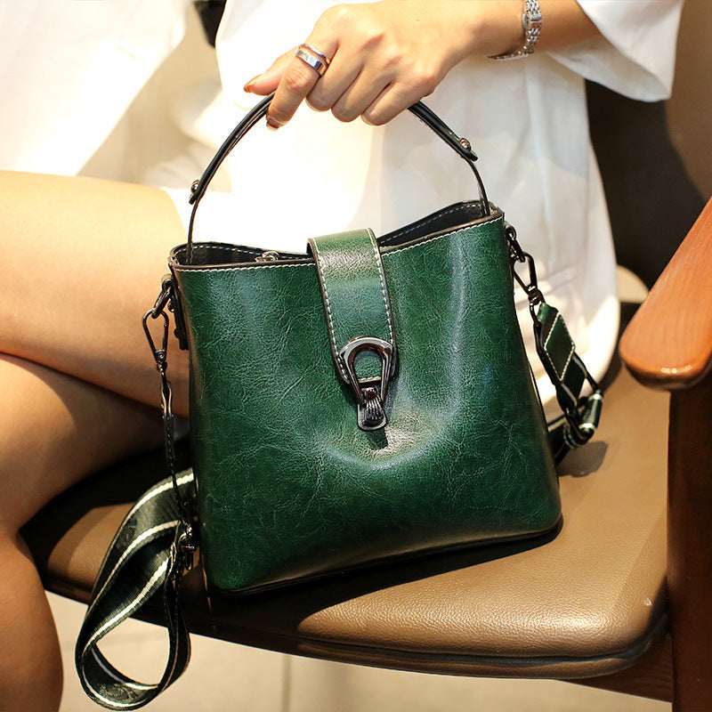 Genuine Leather Female Niche Large Capacity Soft Shoulder Bags
