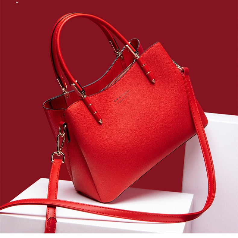 Texture Fashionable Large Capacity Versatile Western Handbags