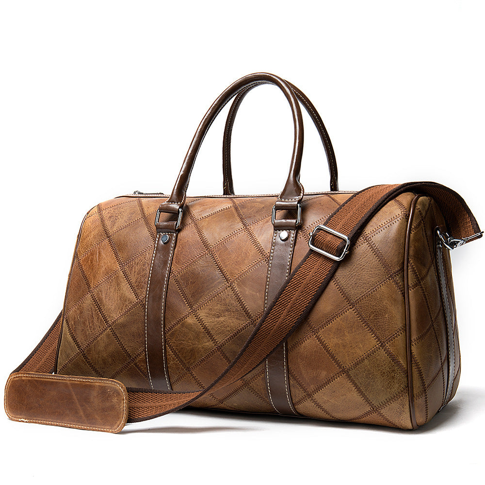 Men's Leather Short-distance Large Capacity Moving For Business Travel Bags