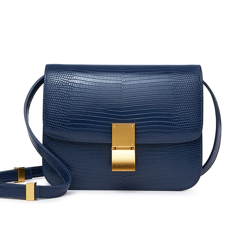 Women's High Quality Genuine Leather Lizard Pattern Crossbody Bags