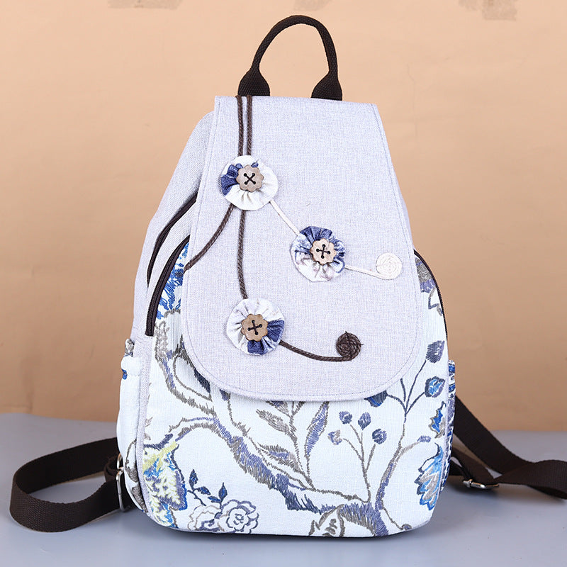 Yunnan National Style Hand-woven Cotton Linen Backpacks