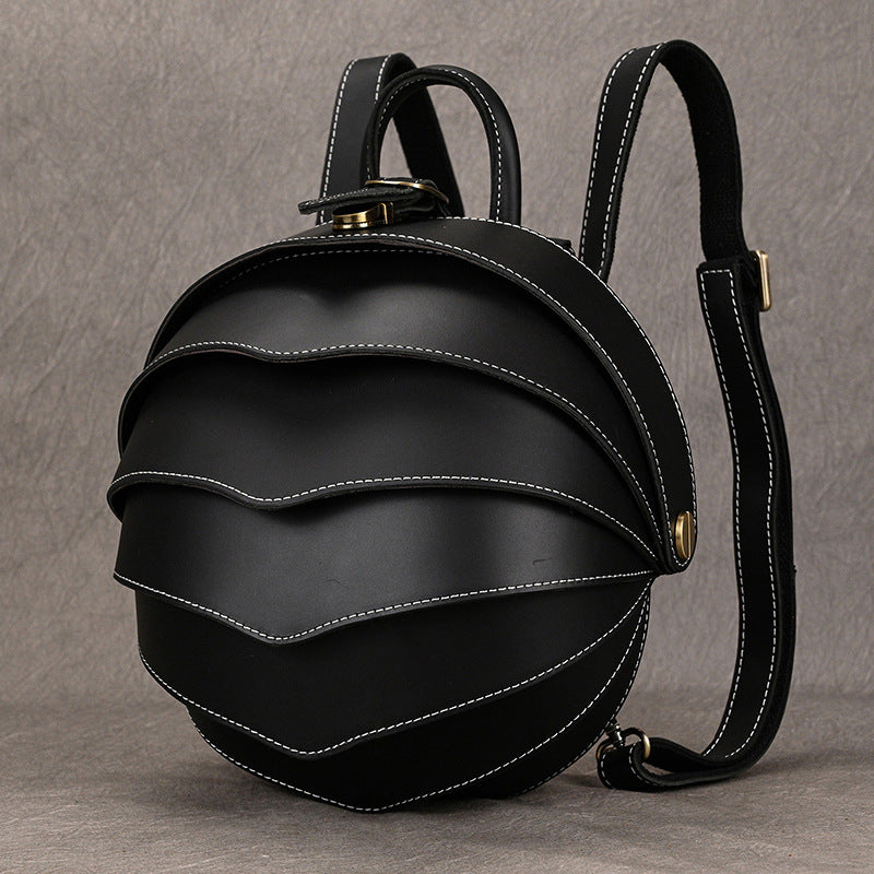 Women's & Men's & Retro Genuine Leather Creative Personalized Backpacks