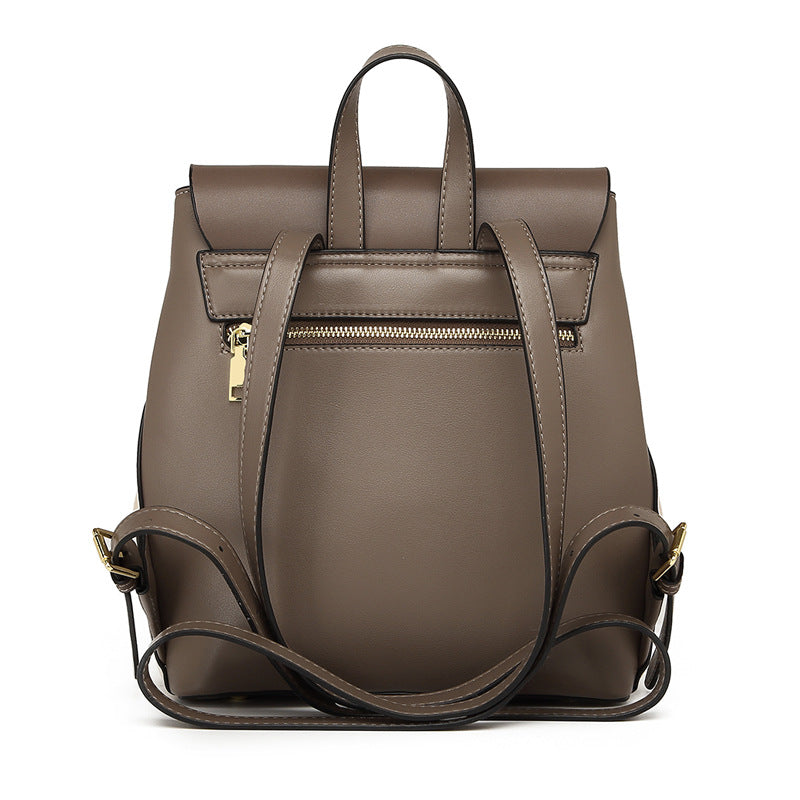 Women's Large Capacity Genuine Leather Fashion College Backpacks