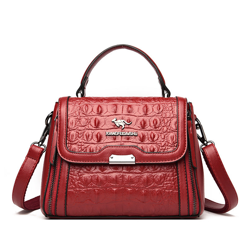 Women's Korean Style Simple Elegant Trendy Alligator Handbags