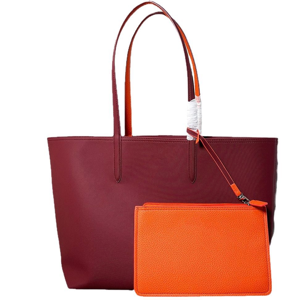 Women's Available Lacoste Shopping Large Capacity Portable Shoulder Bags