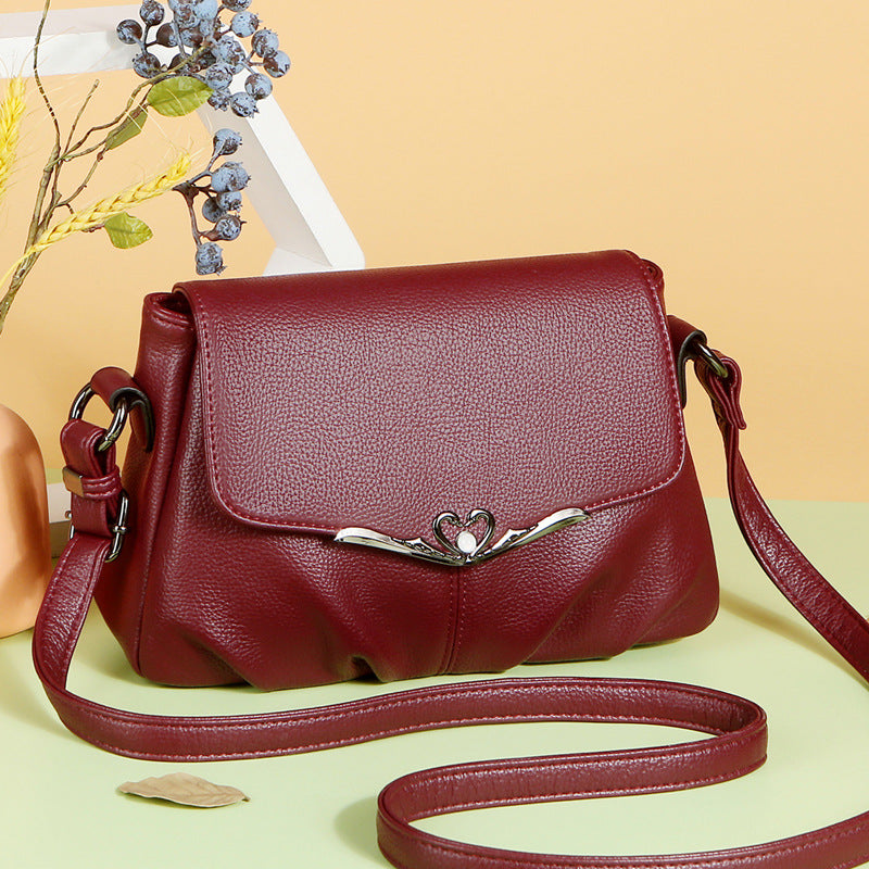 Women's Soft Leather Simple Elegant Gift For Crossbody Bags