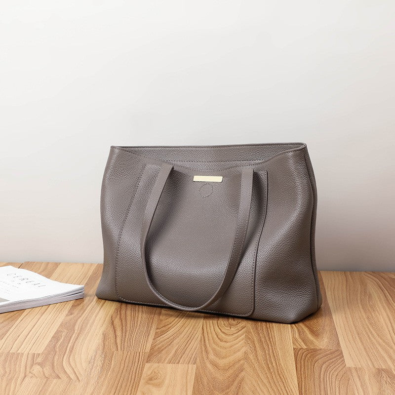 Women's Big Fashion Trendy Genuine Leather Versatile Handbags