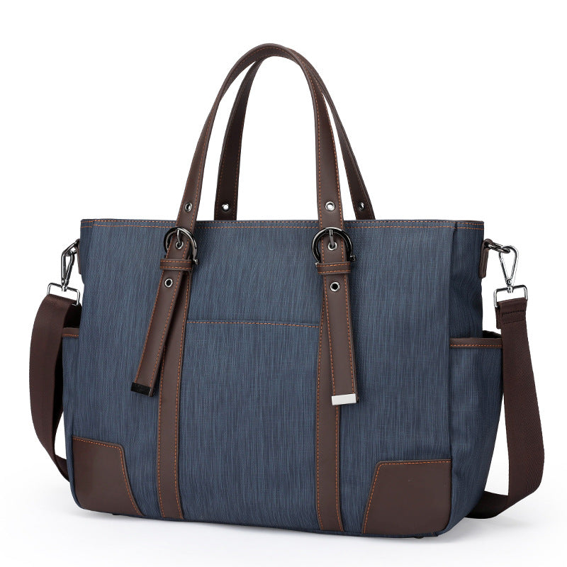Men's Water Nylon Document Business Retro Computer Bags