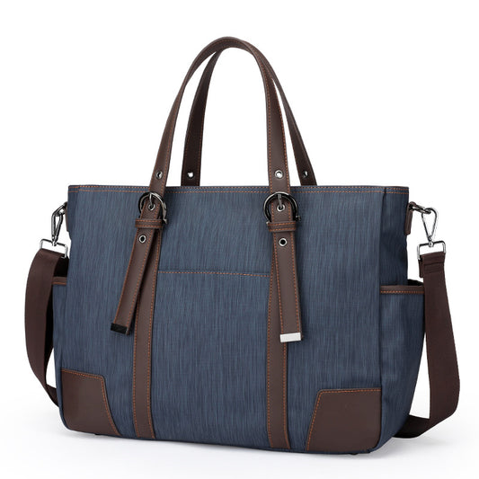 Men's Water Nylon Document Business Retro Computer Bags