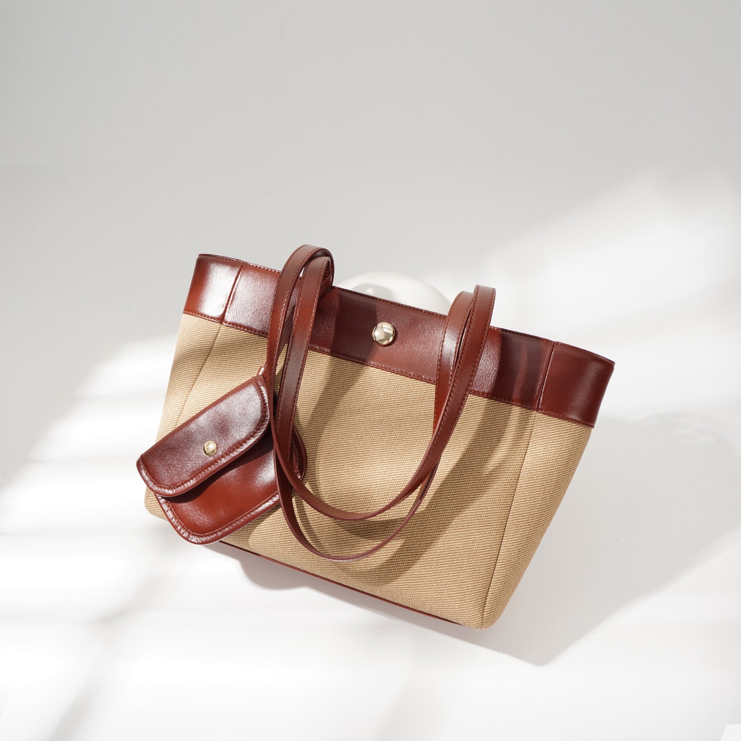 Women's Korean Style Simple Color Matching Large Armpit Bags