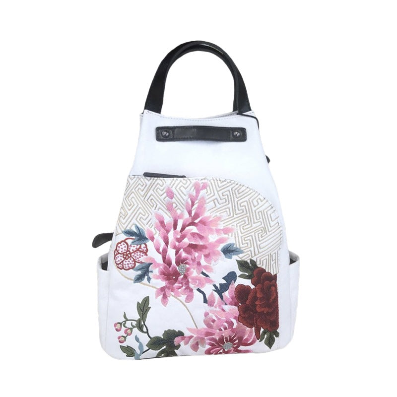 Women's Retro Chinese Style Embroidery With Cheongsam Backpacks