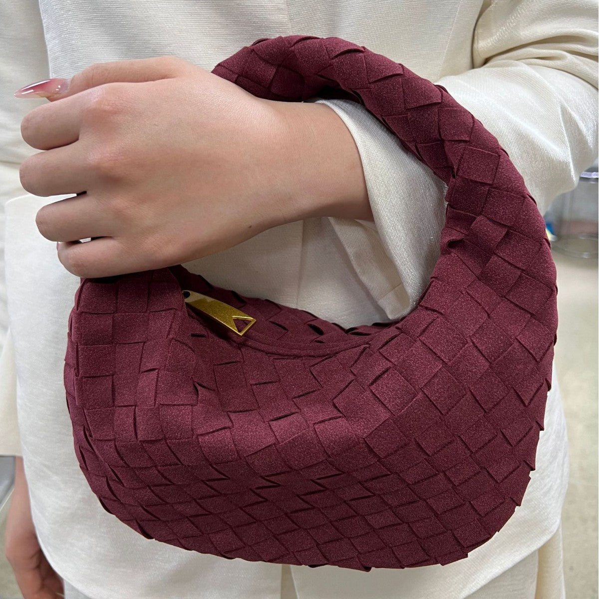 Frosted Woven Hand Handmade Horn Knotted Handbags