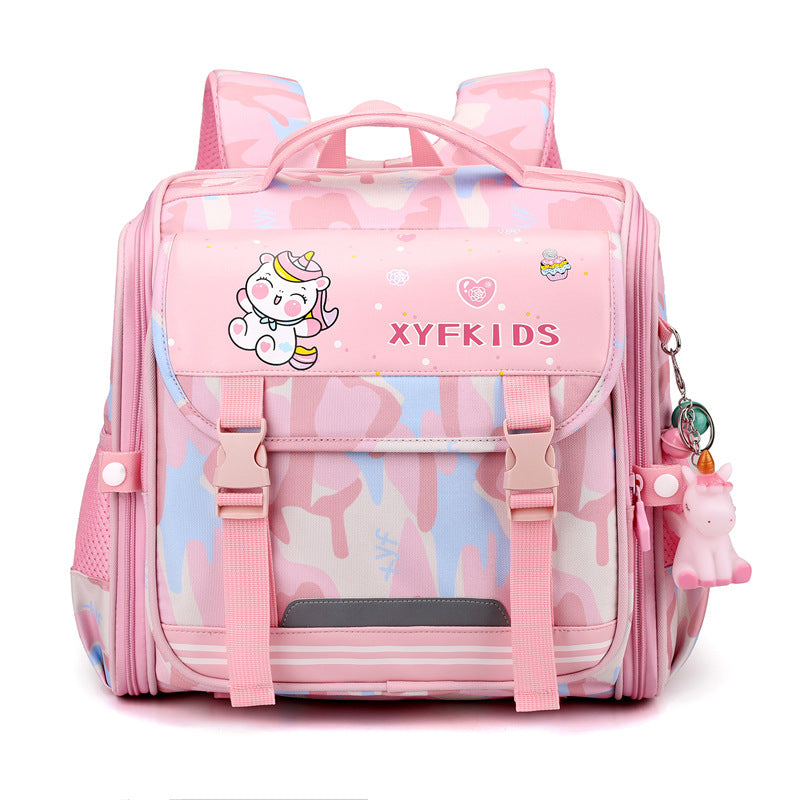 Side Open Macaron Camouflage Series Grade Elementary School Students' Schoolbags