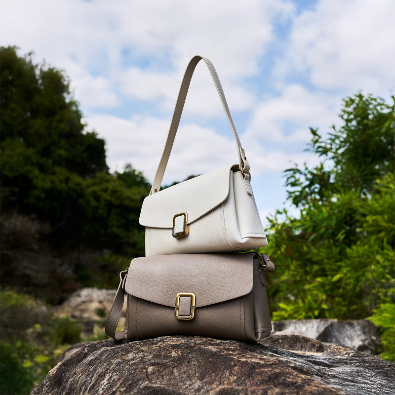 Women's Genuine Leather Niche High-grade Female Commuting Crossbody Bags