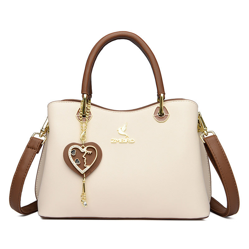 Women's Beautiful Female Fashion Color Contrast Handbags