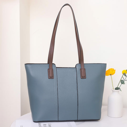 Women's Large Capacity Leather Graceful Niche Commuter Tote Bags