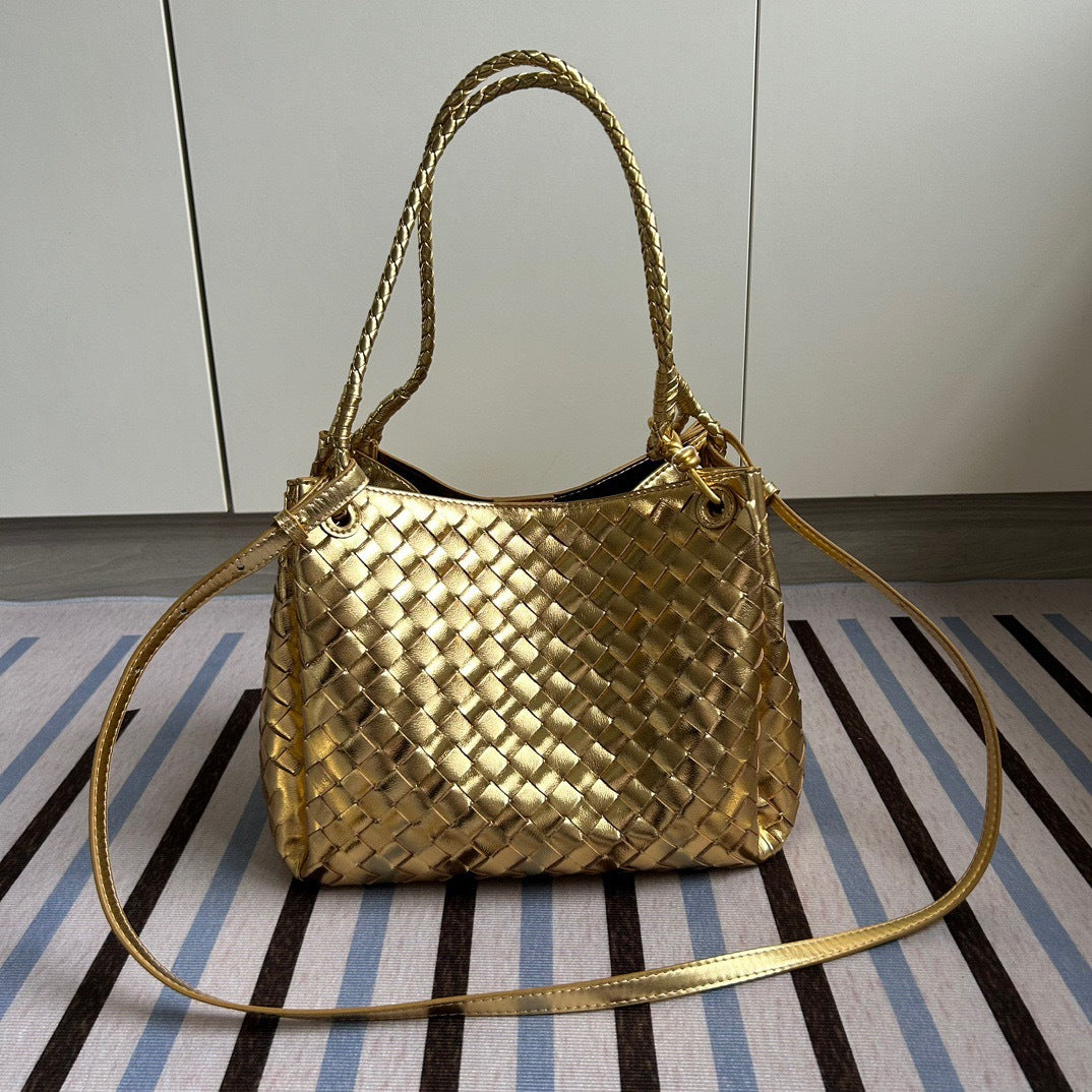 Woven Parachute Large Capacity Commuter Open Shoulder Bags