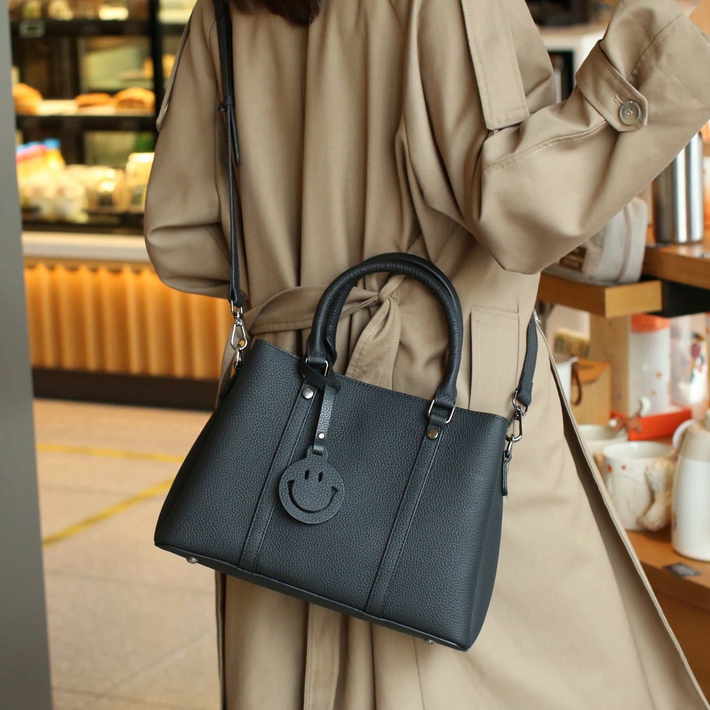 Women's First Layer Leather Large Capacity Fashion Shoulder Bags