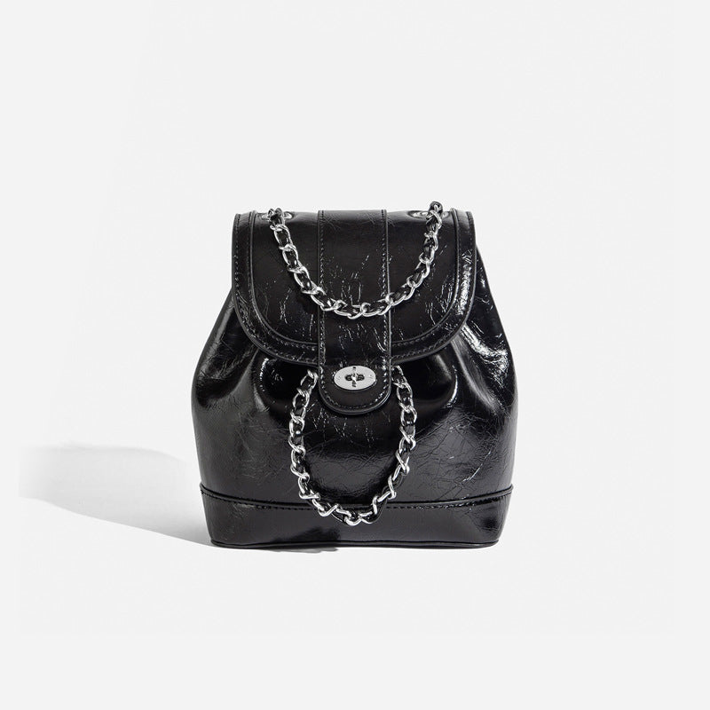 Design Oil Wax Leather Classic Style Backpacks