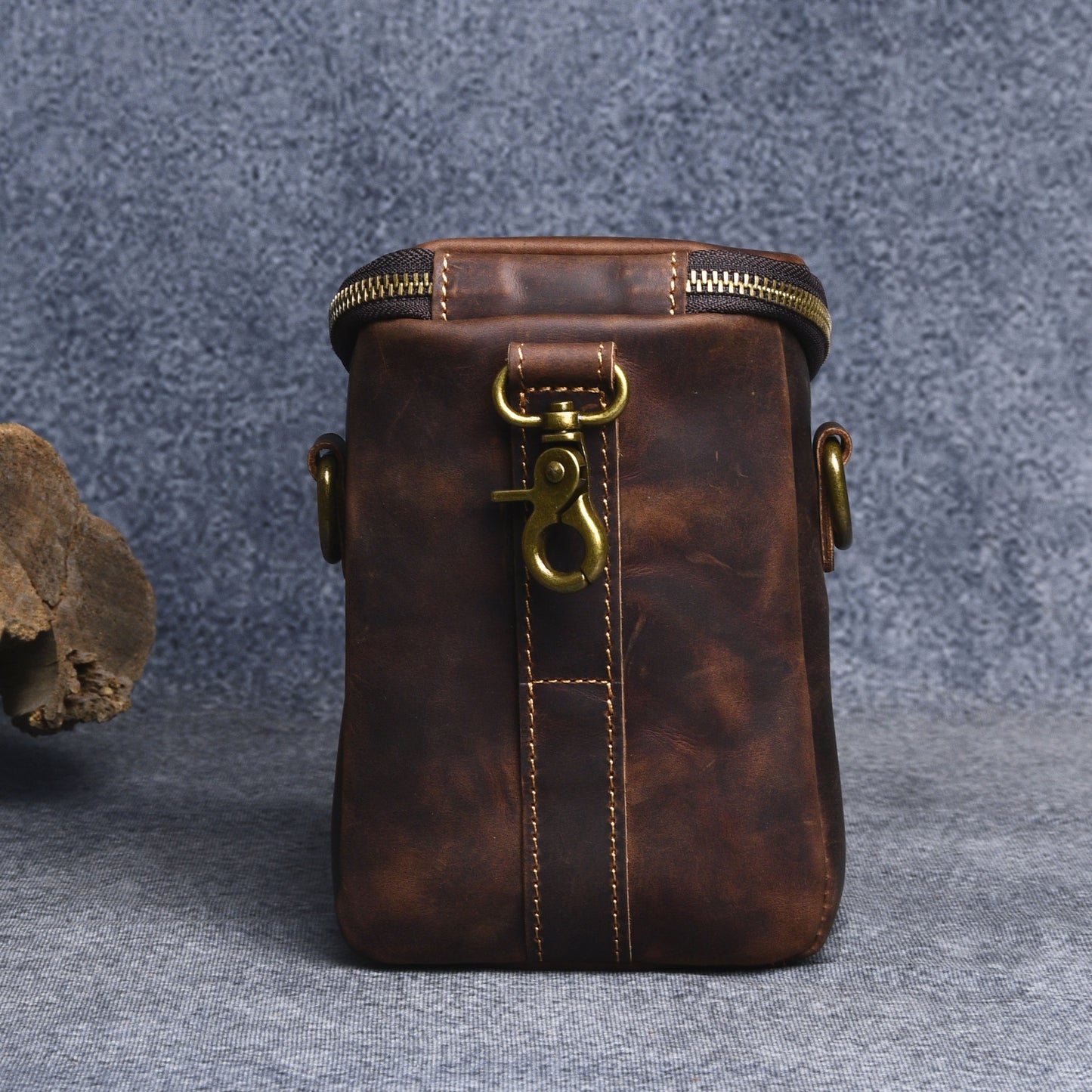 Men's Crazy Horse Leather Vintage Cowhide Genuine Bags