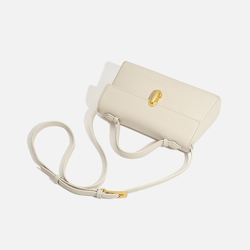 Advanced Texture Lychee Pattern Simple Commute Handbags