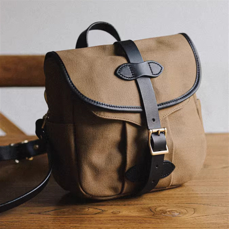 Women's & Men's & American Retro Business Canvas Trendy Men's Shoulder Bags