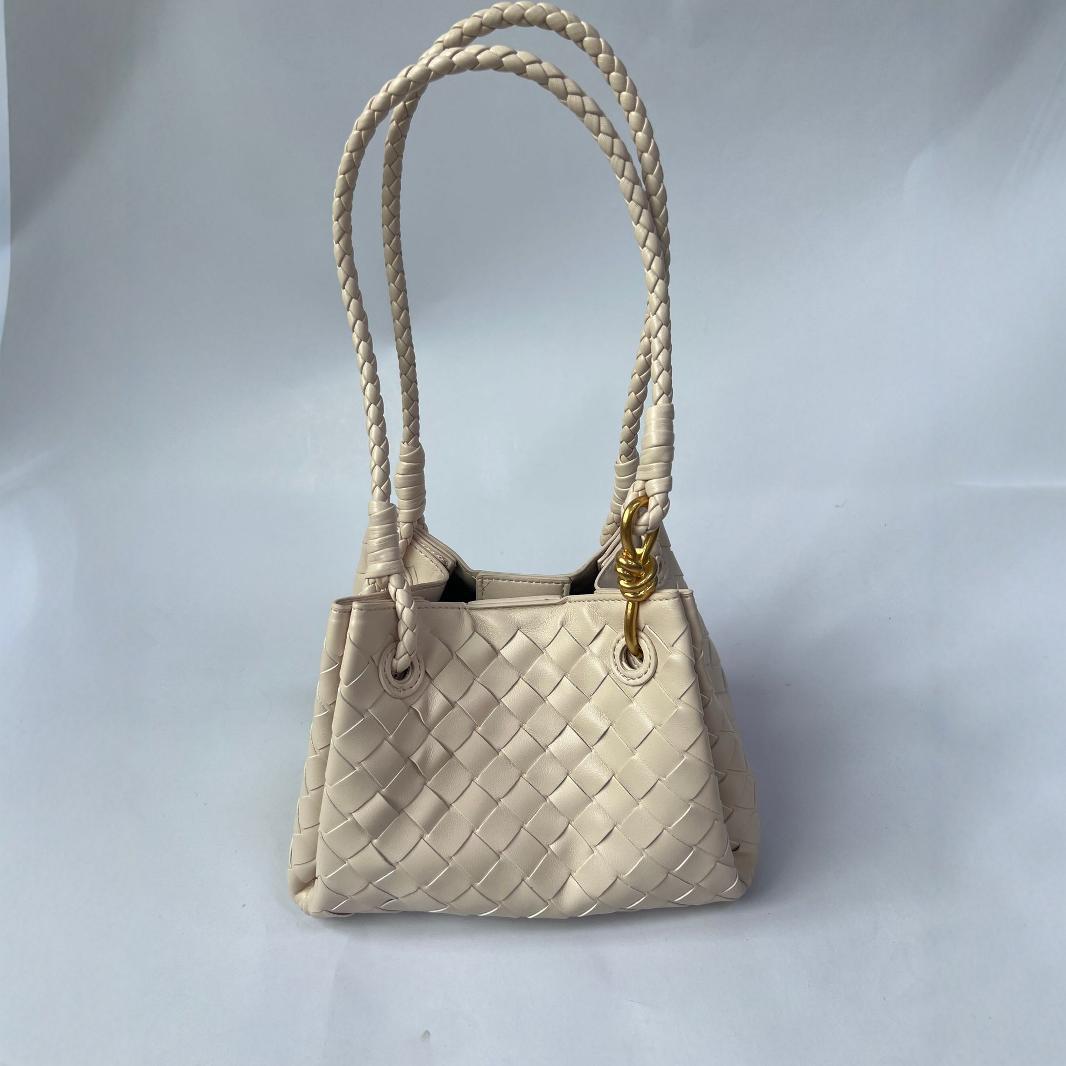 Hand-woven Parachute Metal Cord Fastener Vegetable Handbags