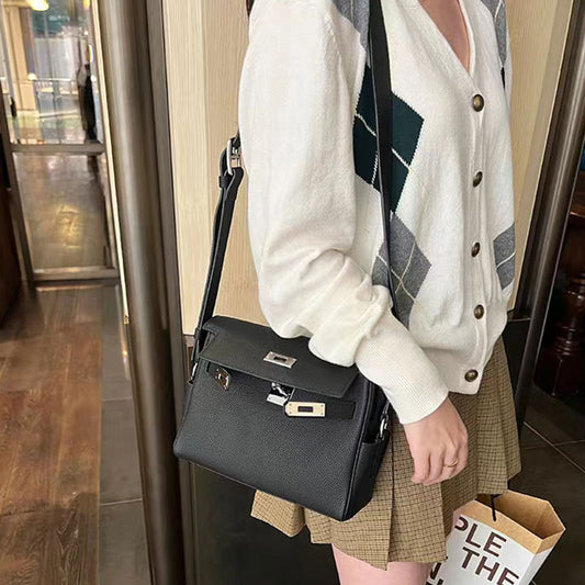First Layer Cowhide Unisex Leather Large Bags