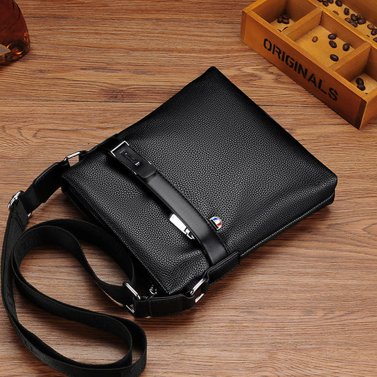 Men's Titi Kangaroo First Layer Cowhide Men's Shoulder Bags