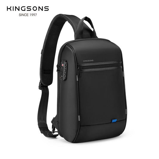 Men's Zipper Waterproof Password Water Cup Business Men's Shoulder Bags