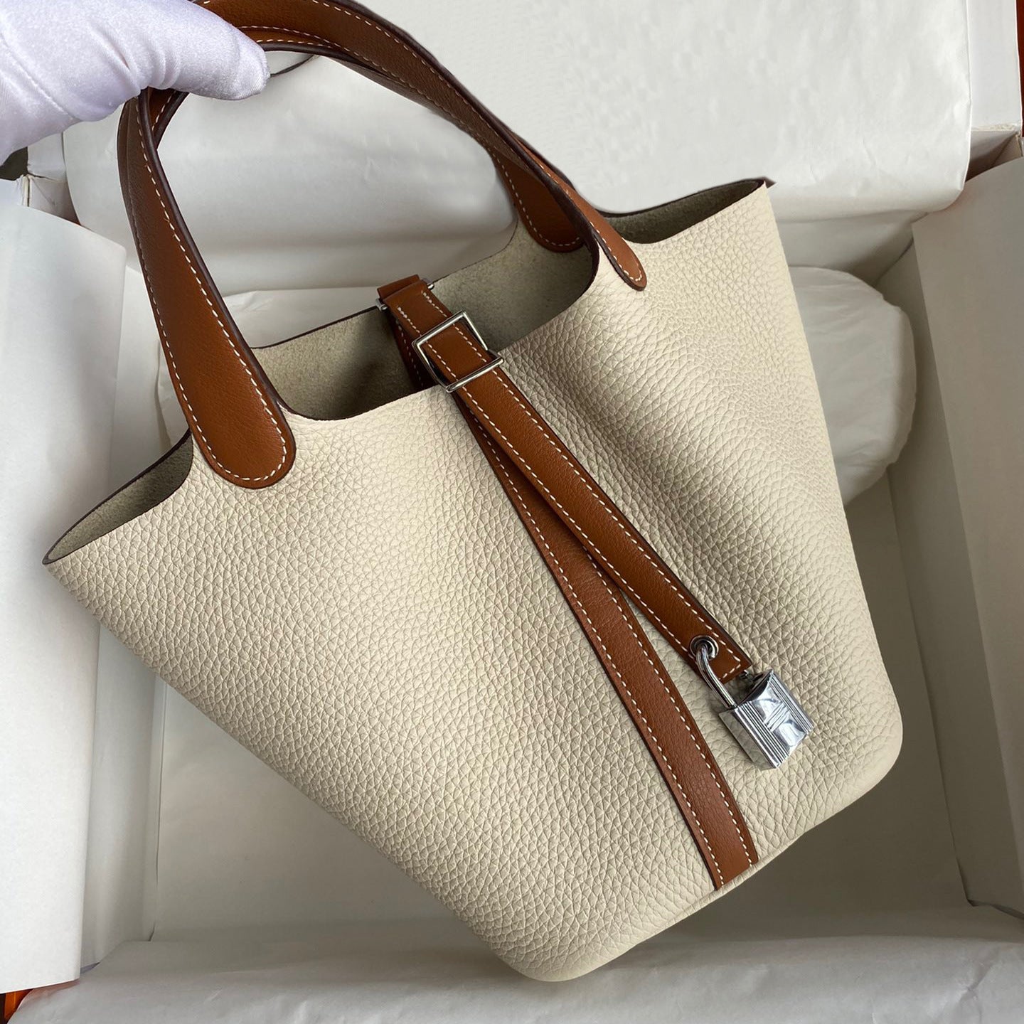 Women's First Layer Litchi Pattern Genuine Leather Bags