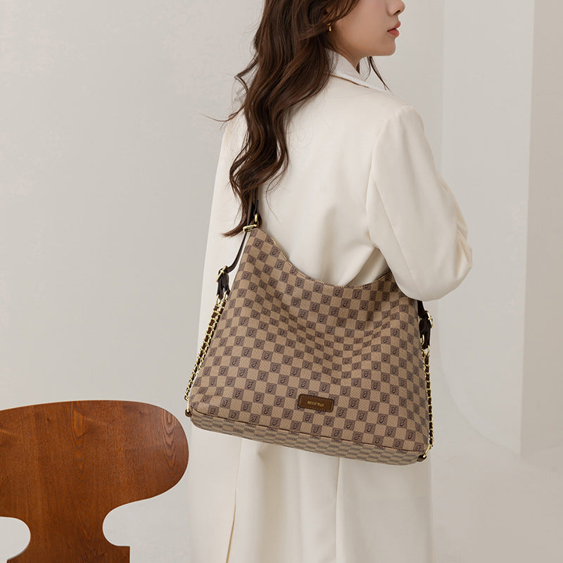 Women's Trendy Large Capacity Soft Leather Light Shoulder Bags