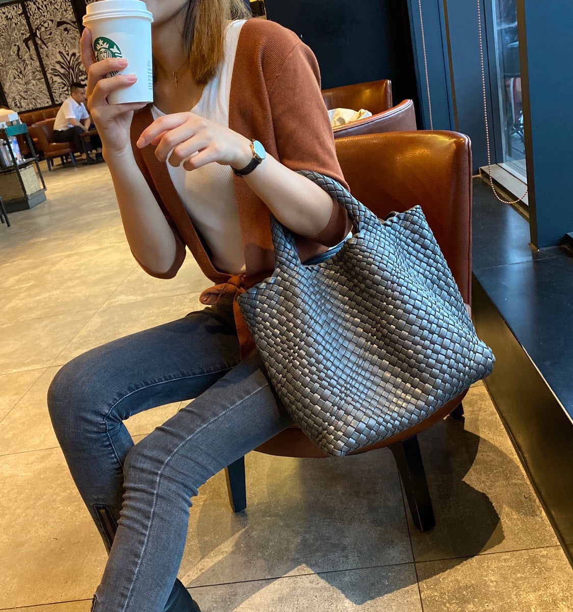 Slouchy Large Capacity Hand-woven Versatile Mother Bags
